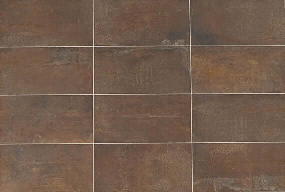 American Olean Chesapeake Delaware Tile 12"X 24" With Stepwise And True Edge in Rusted Brown